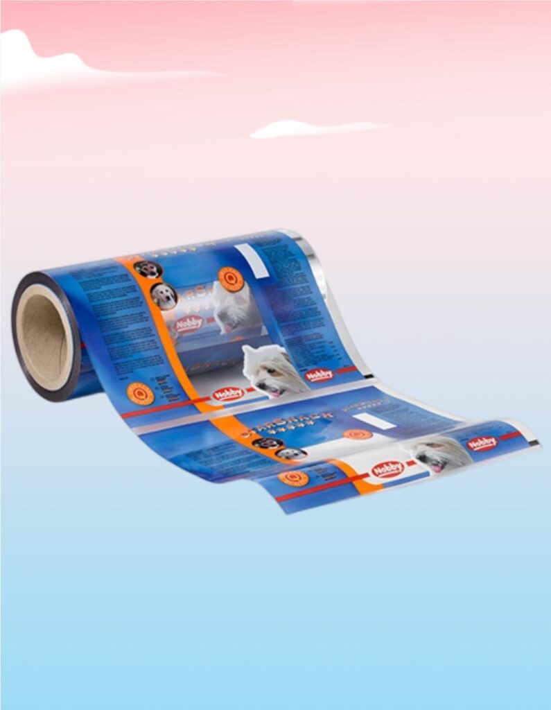 Pet food packaging rollstock